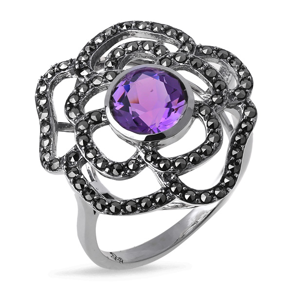 Серебряное кольцо ALEXANDRE VASSILIEV с аметистами, марказитами Swarovski TJR404
Серебряное кольцо ALEXANDRE VASSILIEV с аметистами, марказитами Swarovski TJR404