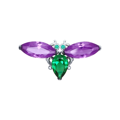 

Серебряная брошь 92040050