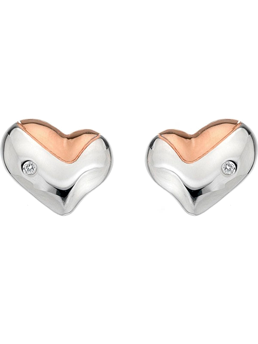 

Серебряные серьги Hot Diamonds с бриллиантами и позолотой DE425