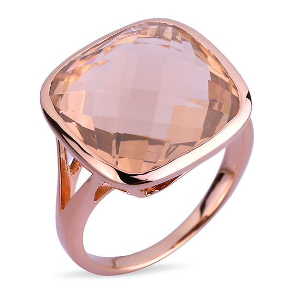 

Серебряное кольцо Joli с фианитом и позолотой JSR310