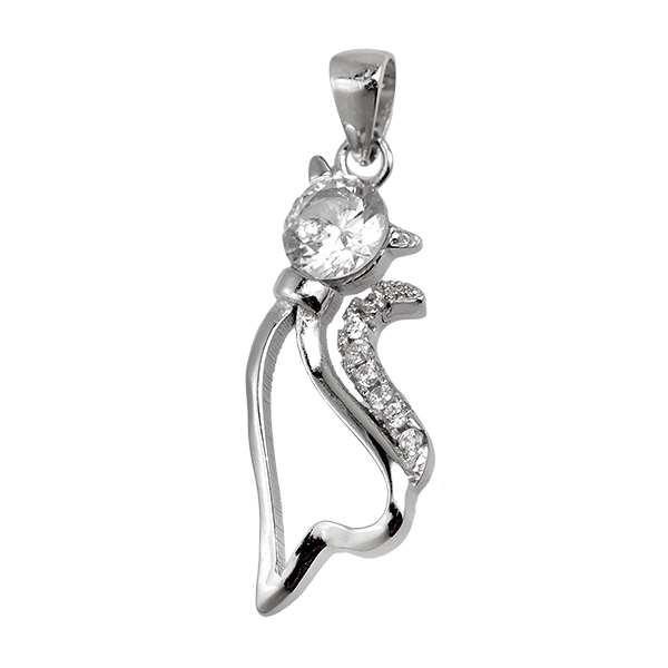 

Серебряный кулон c фианитами SGP301