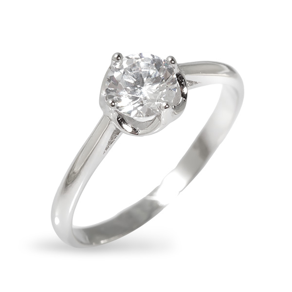 

Серебряное кольцо с фианитами SGR314