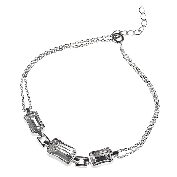 

Серебряный браслет L.A. Crystal с кристаллами Сваровски SJB006