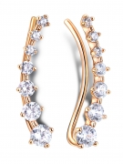 Серебряные серьги SILVERLIFE с фианитом