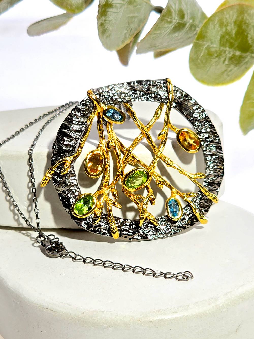 Серебряное колье