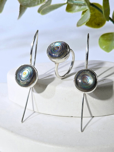Серебряное кольцо ETERI с гелиотисом