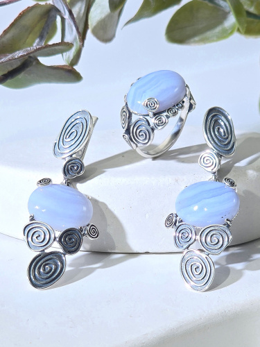 Серебряные серьги