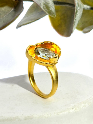 Серебряное кольцо с аметистом