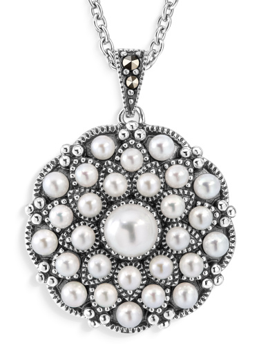 Кулон на цепи ALEXANDRE VASSILIEV с микрожемчугом