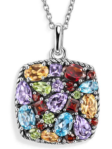 Серебряный кулон ALEXANDRE VASSILIEV с топазом