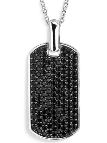 Кулон на цепи ALEXANDRE VASSILIEV с черной шпинелью