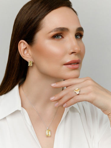 Серебряное кольцо ALEXANDRE VASSILIEV с фианитами Swarovski