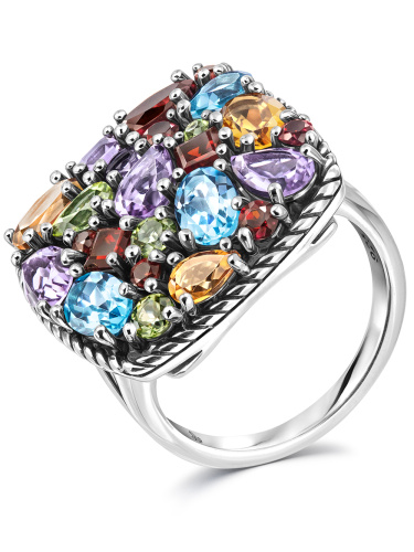 Серебряное кольцо ALEXANDRE VASSILIEV с топазом