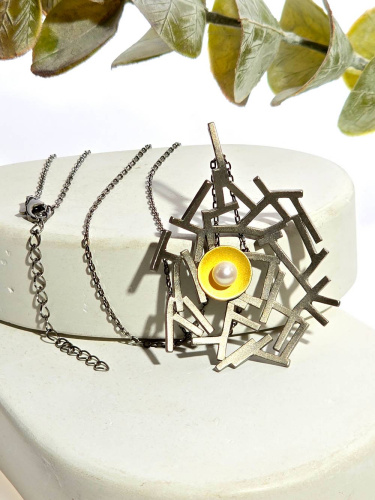 Серебряное колье